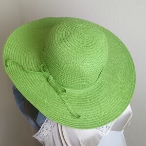 Vintage Brat Green Garden Sunday Hat Women OS
